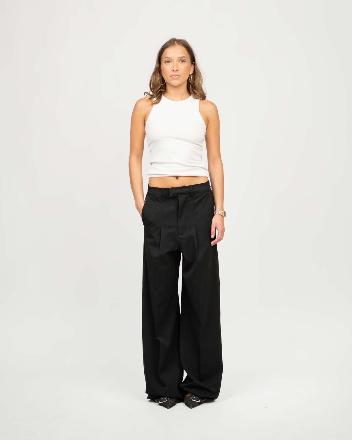 Baggy Suitpants Black